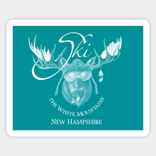 Moose Happy - Ski the NH White Mountains Magnet